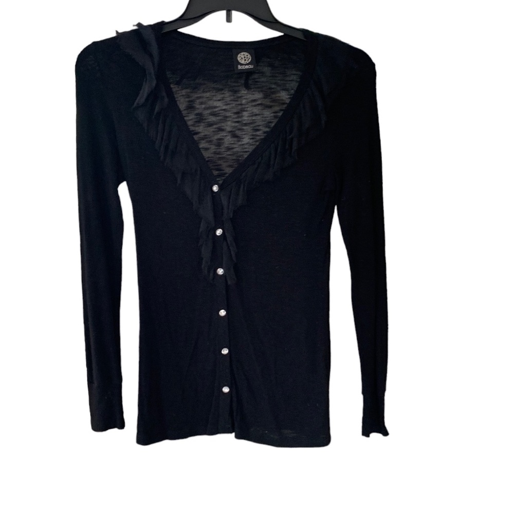 Bobeau Black Cardigan